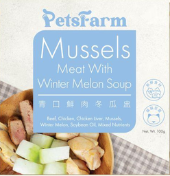 Cat-青口鮮肉冬瓜盅 Mussels Meat with Winter Melon Soap